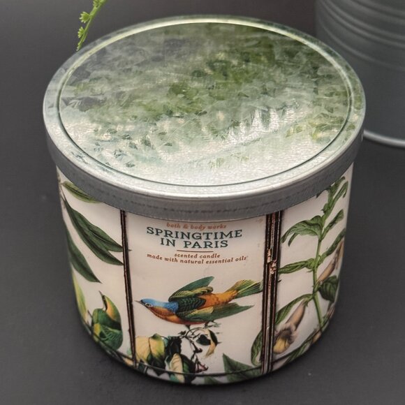 BBW Springtime In Paris Bath & Body Works 3 Wick Candle - Picture 4 of 10